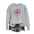 thumbnail image 3 of Zyloft Valentine Sweaters for Women Women's Long Sleeved Round Neck Valentine Sweatshirt Fashionable and Casual Hooded Sweatshirt Top Gray S, 3 of 3