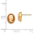 thumbnail image 3 of Real 14kt Yellow Gold Madi K Cameo Post Earrings; for Adults and Teens; for Women and Men, 3 of 3
