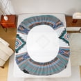 thumbnail image 5 of jejeloiu Southwestern Aztec Horse King 4-Piece Ultra Soft Sheet Set, 5 of 7