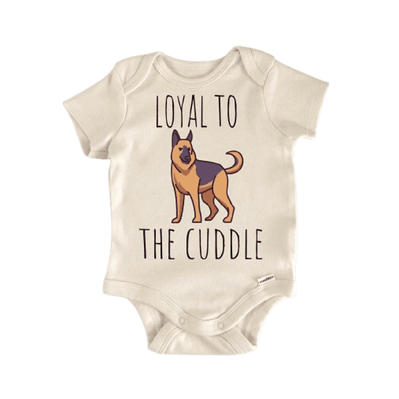 German Shepard Dog Newborn Baby Bodysuit