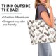 thumbnail image 2 of Balery Chickens Bolsa Tote Estilo Estético con Cremalleras, Bolsa de Hombro, Bolsa de Compras Grande y Plegable, 2 of 8