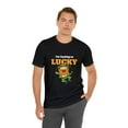 thumbnail image 5 of I'M Feeling Lucky St Patrick's Day Irish Unisex Jersey Short Sleeve Tee, 5 of 8
