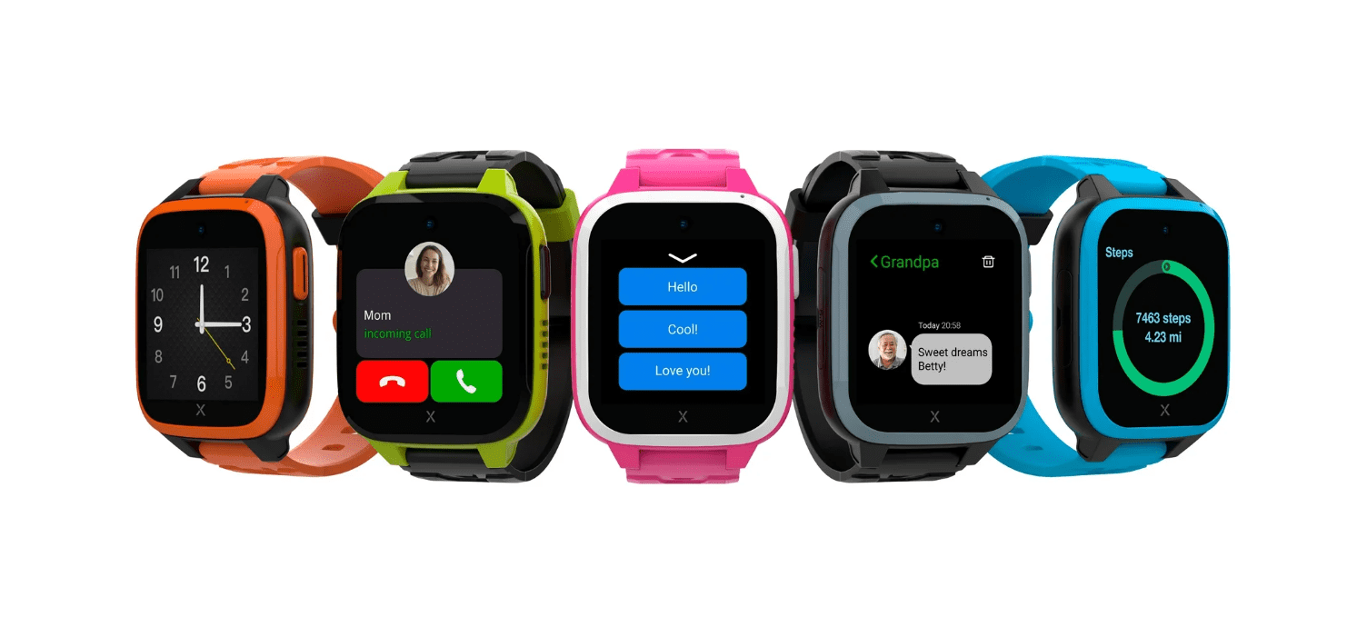 Pre-Owned Xplora XGO 3 Kids Smart Watch Phones Calls SOS GPS School Mode Camera Sim Card -Pink