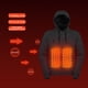 thumbnail image 5 of FLhrweasw Hombres Mujeres USB Recargable 3 Calor 5 Zona Climatizada Sudadera Con Capucha (Negro 3XL), 5 of 9