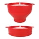 thumbnail image 3 of Popcorn Bowl Micro Bowl de Silicona para Palomitas de Maíz - Plegable rojo, 3 of 5