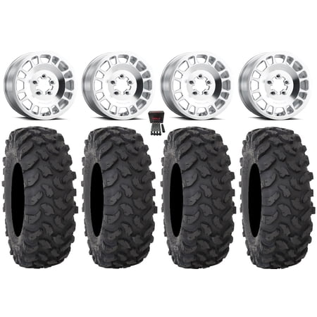 Method 412 15×6 Wheels Raw (5+1) 37 XTR370 Tires Polaris RZR Turbo R & Pro R Ranger 1500 Xpedition