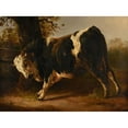 thumbnail image 2 of Jacques-Raymond Brascassat 24x19 Gold Ornate Framed and Double Matted Museum Art Print Titled - Wrath in Wrath (1833-1850), 2 of 4