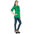 thumbnail image 3 of Boho Top Dress Solid Wear Casual Tunic Women Clothing Cotton Summer Sundress, 3 of 4