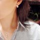 thumbnail image 5 of EeaseMX Pendientes de lujo clásicos con dije de boucle d'oreille para boda, elegantes pendientes de perlas y flores de cristal., 5 of 7