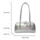 thumbnail image 2 of Bolso de hombro de cuero con cierre de cremallera para mujer bolsos de moda para mujer, 2 of 9