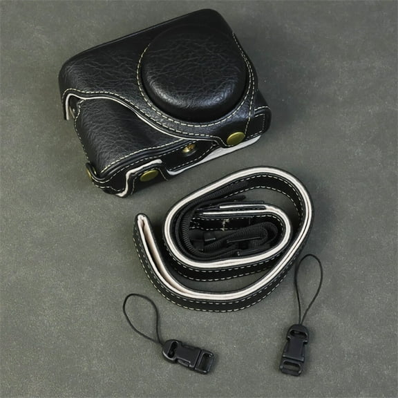 PU leather, camera bag, protective bag, case, protective cover, strap, for Panasonic Lumix ZS99 TZ99