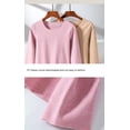 thumbnail image 5 of Women's autumn and winter padded thickening warm non-marking underwear couple suit warm clothes de velvet bottoming autumn clothes and trousers Skin Color XXL, 5 of 7