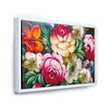 thumbnail image 3 of Designart 'Vintage VIbrant Yellow and Red Flower Still Life II' Traditional Framed Canvas Wall Art Print, 3 of 5