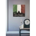 thumbnail image 3 of Epic Graffiti 'Rome' by Moira Hershey, Canvas Wall Art, 18"x18", 3 of 3