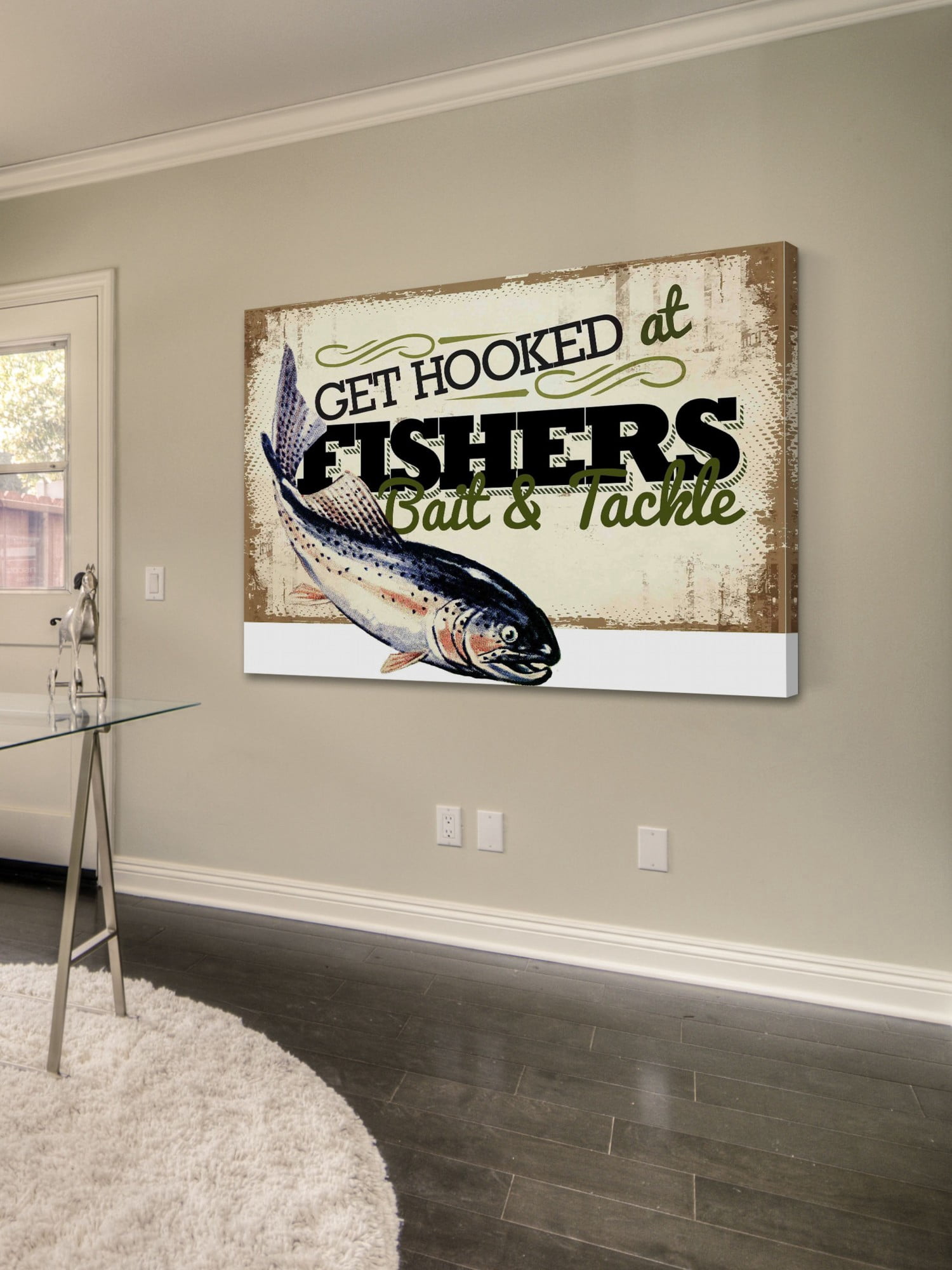 Marmont Hill Inc Marmont Hill - "Get Hooked at Fishers" by Saturday Evening Post Painting Print on Canvas - Multi-color