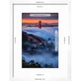 thumbnail image 3 of Magical Fog and Sunrise Light, Golden Gate Bridge, San Francisco, Scenic Framed Art Print Wall Art by Vincent James, 3 of 6