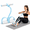 Blue, variant on 6-Tube Pedal Resistance Band with Handles, Elastic Foot Pedal Puller for Home Workout, Sit Up Exercise Rope for Arms Legs Back Core Training, Compact Yoga Fitness Equipment