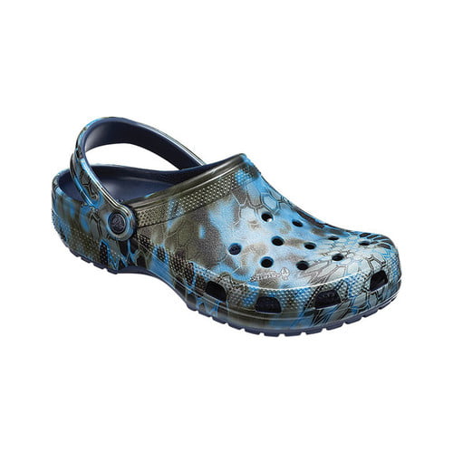 crocs camouflage blue