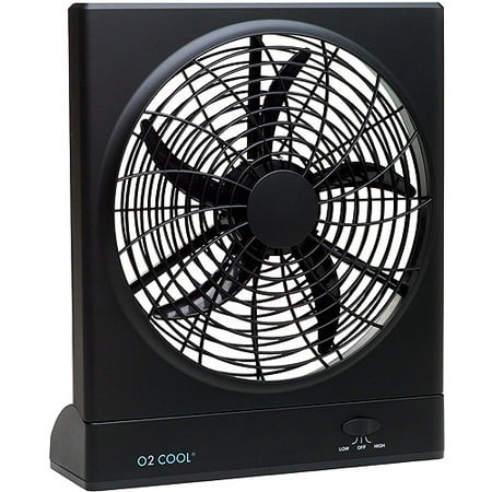10'' Portable Fan With Tilting Base and AC Adapter