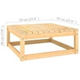 thumbnail image 3 of vidaXL Patio Footstools with Cushions 2 pcs Solid Wood Pine, 3 of 9
