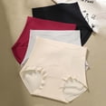thumbnail image 4 of Yyeselk Womens Tummy Control Underwear Mid Rise Slim Fit Stretch Textured Planties Shapewear Black XXL, 4 of 6