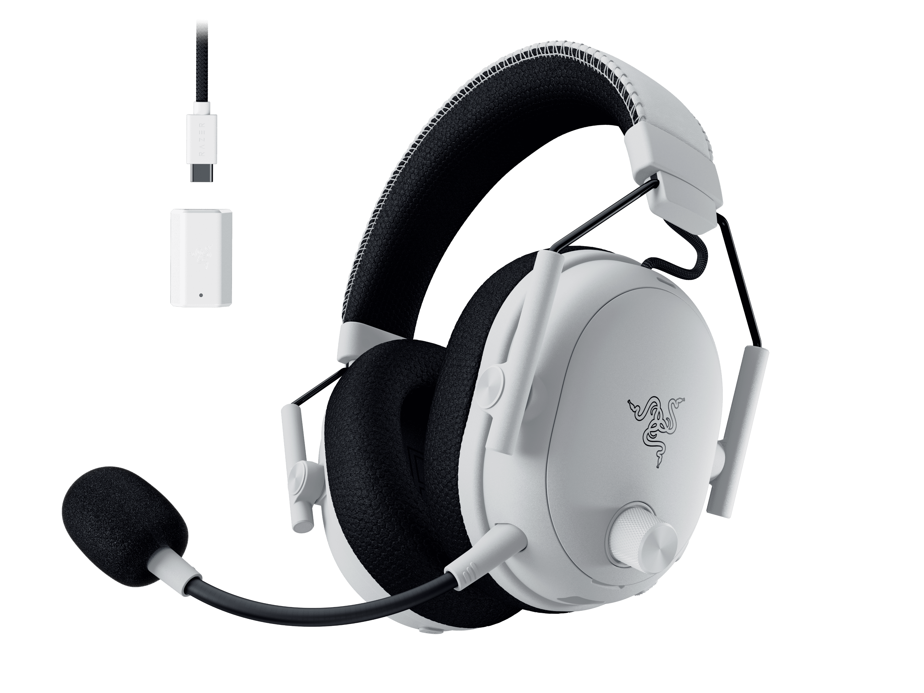 Razer Blackshark V3 Pro Wireless ANC PC Gaming Esports Headset, 2.4Ghz, Bluetooth, White