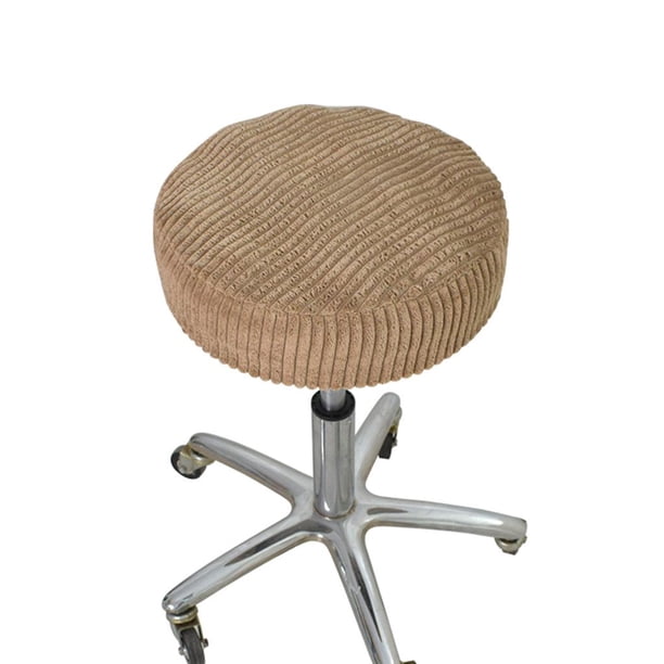 Cubierta de Taburete Rayas Suaves Pana Antideslizante Taburete de Barra Cojín Protección Salón Club Bar Taburete Silla Asiento Cubierta 11.8-1 Otros 30x30x8cm Yotijar Funda de asiento de taburete redondo