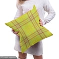 thumbnail image 5 of Ambesonne Fashion Fabric by the Yard Upholstery, Small Curved Stripes Art, 1 Yard, Yellow Green Amber and Ginger, 5 of 5
