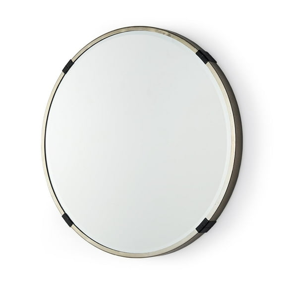 Mercana Melissa Small Round Gold Metal Wall Mirror 69326