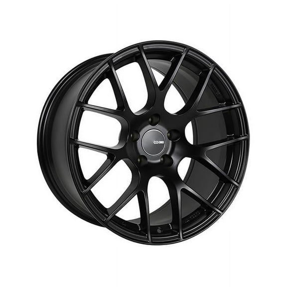 Enkei  18 x 8 & 5x100 Bolt Pattern 45 mm Offset 72.6 mm Bore Raijin Matte Black Wheel