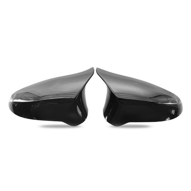 Tapa del espejo de la puerta con forma de cuerno Espejos retrovisores laterales resistentes a los golpes Cubierta de los accesorios del vehículo Reemplazo para F80 M3 F82 M4 Negro brillante seitruly VI001696-01B