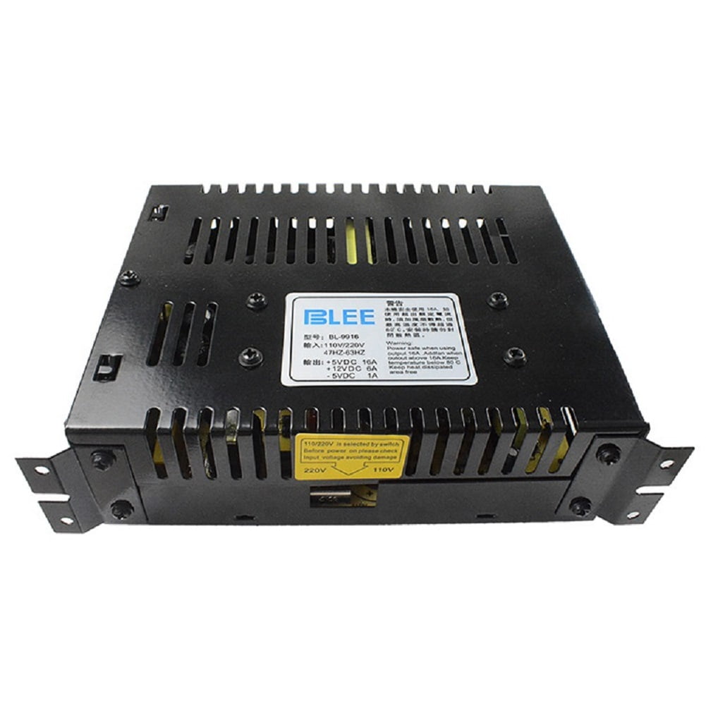 Atomic Market Switching Power Supply For Arcade Jamma/Pinball - 5V/16A & 12V/4A Output, 100-260V Input