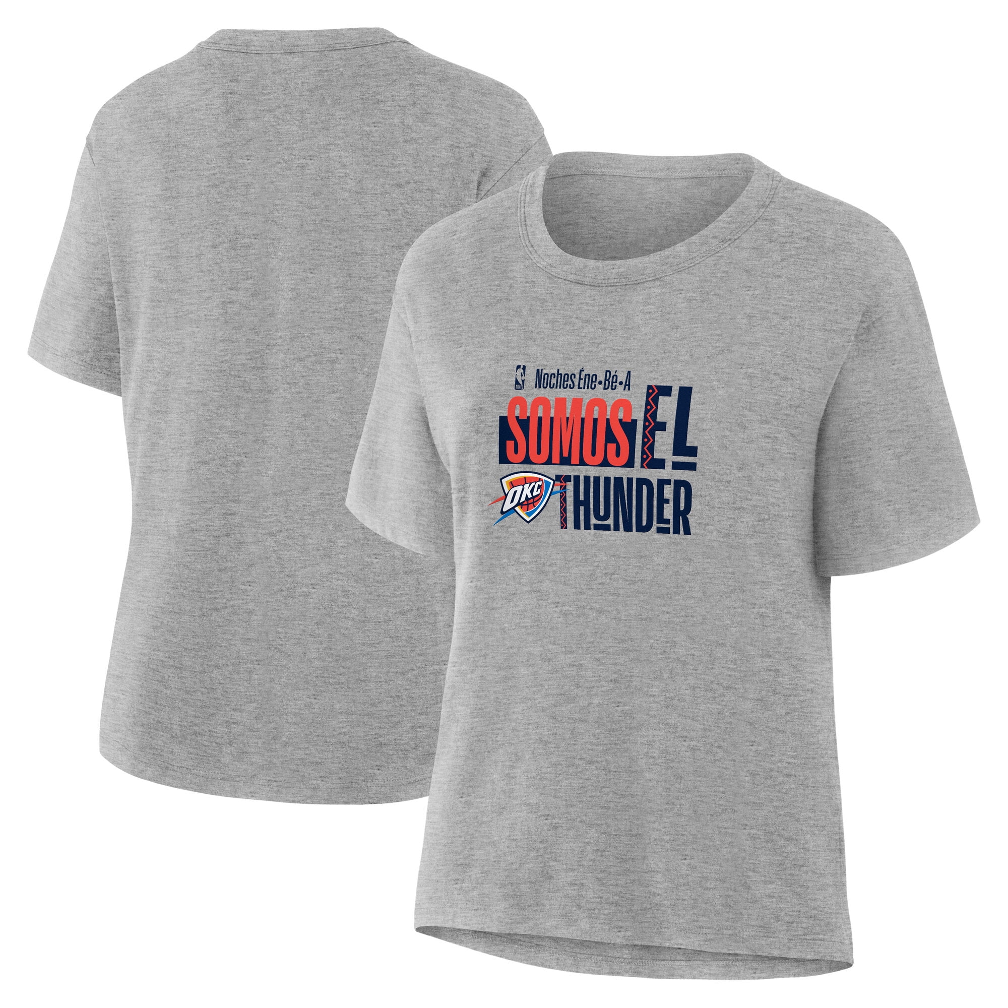 Women's Gray Oklahoma City Thunder Noches Training T-Shirt