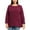 Berry Jam, variant on Style & Co. Womens Plus Angled Sides Cuffed Sleves Crewneck Sweater