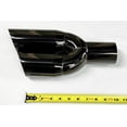thumbnail image 5 of Exhaust Tip 3.00" Inlet 3.00" Outlet 13.50" long Dual Round Slant Angle Black Stainless Steel WDWDRS30013-300-BK-SS Wesdon Exhaust Tip, 5 of 5
