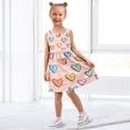 thumbnail image 7 of Girls Dress Lots Of Love Sleeveless Dress for Girls Hem A-Line Casual Sundress, 7 of 7