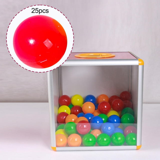 25x Bolas de Bingo Bolas de Llamada Accesorios de Reemplazo Universal Bolas de Lotería Duraderas Bola de Conteo para Noches Hogares Viajes Juegos de G rojo