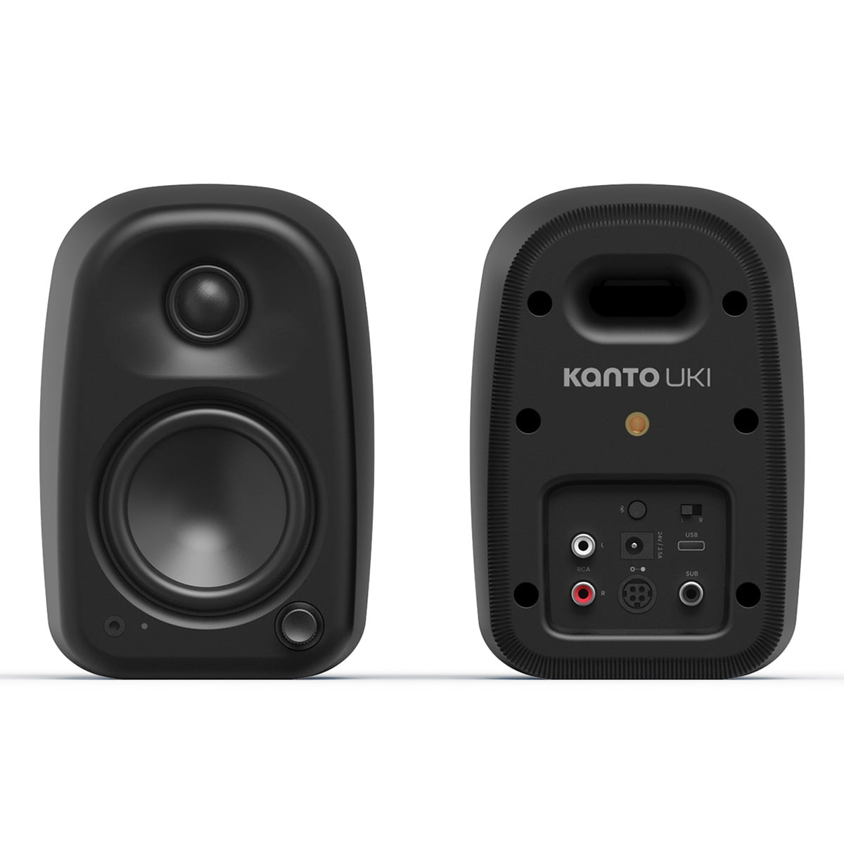 Kanto UKI Bluetooth Desktop Speakers - Pair (Onyx)