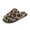 Brown, variant on Women's Fuzzy Leopard print Shoes Unisex Soft Comfy Non-slip Indoor House Slippers Brown 7.5