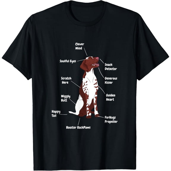 t-shirt Funny German Shorthair Pointer | Cool Saying Dog Lover T-Shirt mens,black,women,funny,journey,Crew Neck, Short Sleeve,printing