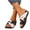 White, variant on LOVZFMLL Wedge Sandals for Women with Arch Support Open Toe Cross Strap Soft Slippers Summer Casual Outdoor Walking Slides Black 5.5