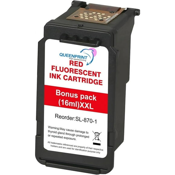 TRAHOO-QUEEPRINT High Capacity SL-870-1 Red Ink Cartridge Compatible SL870-1 SL8701 SL870 1 Fluorescent Red Ink Replacement for The PB New SendPro Mailstation Postage Meter (CSD1) Machine (1pack) (16