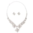 thumbnail image 1 of Boda Rhinestone Nupcial Conjunto Joyas De Cristal Colr De Pendiente Hugo Prom de la joyería, 1 of 4