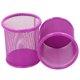 thumbnail image 5 of unbranded 2Ud Portalápices Metálico Morado Con Malla Organizador Alto Para Escritorio, 5 of 5