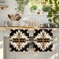 thumbnail image 4 of Southwestern Aztec Microfiber Kitchen Towel, Retro National Style Brown Abstract Soft Absorbent Dish Towels, Quick Drying Washable Dishcloths for Kitchen Cleaning, Drying Dishes, 18x28 Inches, 4 of 9