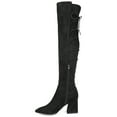 thumbnail image 2 of Journee Womens Valorie Extra Wide Calf Block Heel Over The Knee Boots, 2 of 9