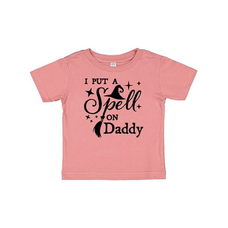 

Inktastic I Put a Spell on Daddy Witch Hat and Broom Gift Baby Boy or Baby Girl T-Shirt