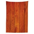 thumbnail image 3 of Ambesonne Rustic Tablecloth Rectangular Table Cover, Wood Timber Floor Orange, 60"x84", Orange Marigold, 3 of 4