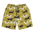 thumbnail image 2 of Honeii's Horsemen In Horseraces Print Men's Casual Shorts with Drawstring，Swim Trunks Quick Dry Beach Shorts, 2 of 5