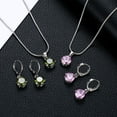 thumbnail image 3 of Conjunto de pendientes y collar de aleación Minnieouse para mujer Elegante y de moda negro, 3 of 6
